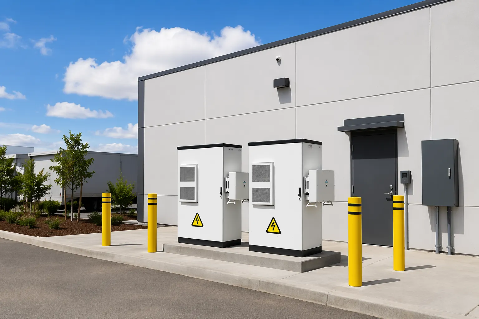 Baiya ZBox 200 outdoor cabinets installed at California manufacturing facility