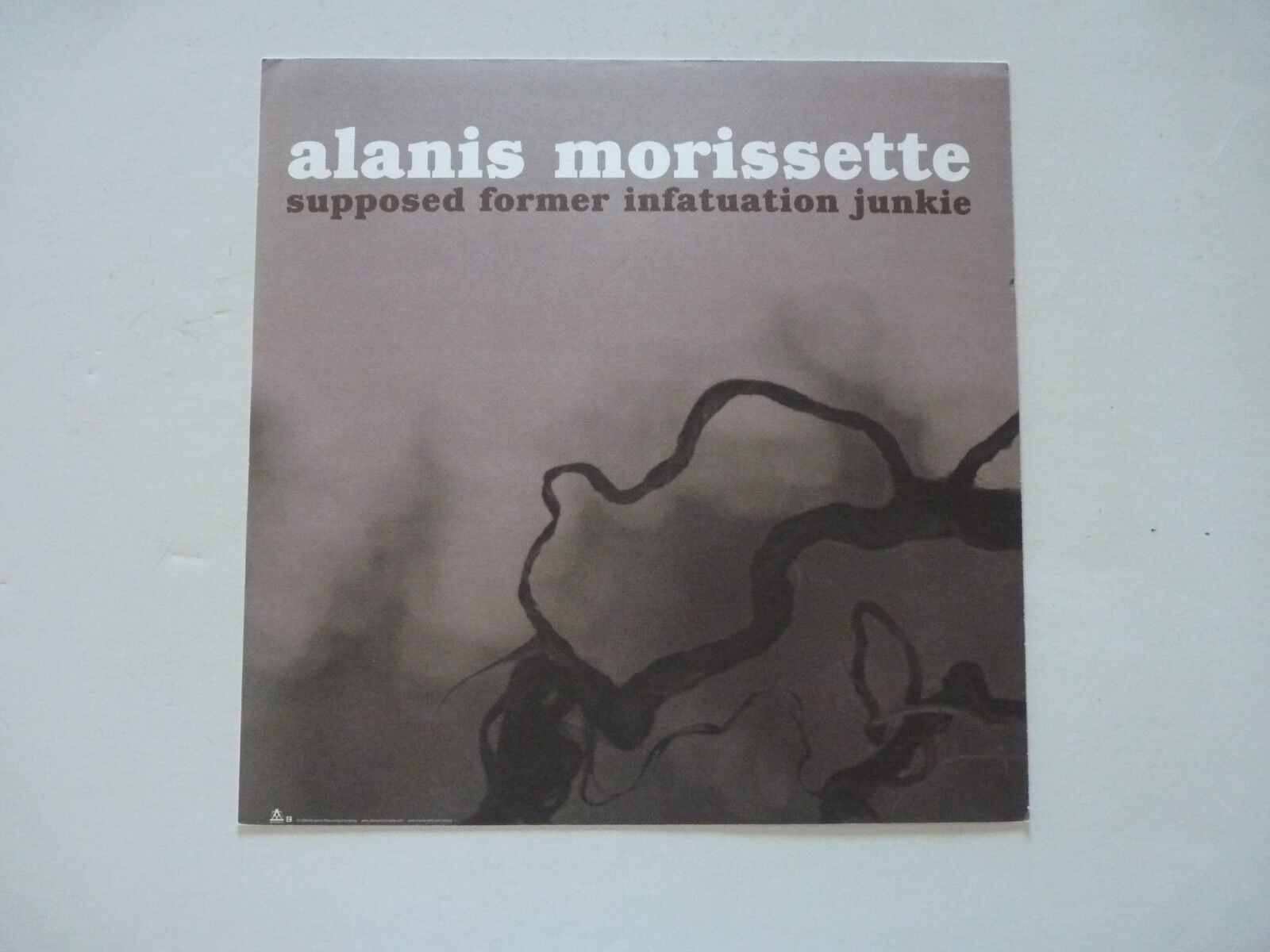 Alanis Morissette Former Infatuation Junkie LP Record Photo Poster painting Flat 12x12 Poster