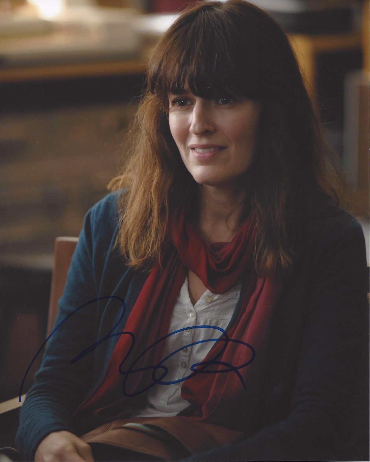 ACTRESS ROSEMARIE DEWITT SIGNED STANDOFF 8X10 INCH Photo Poster painting B W/COA POLTERGEIST