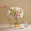 3D Printed 2 Heads Lily Home Event Artificial Flower