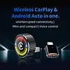 CarPlay Wireless Adapter for Android Plug and Play Compatible with Most Cars Smart Car Screen Mirroring Adapter Low Latency (Not for HUAWEI & Hicar)
