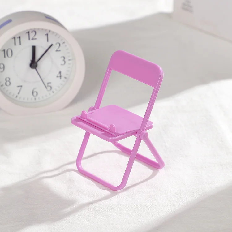 JOURNALSAY Cute little chair mobile phone holder universal mobile phone holder