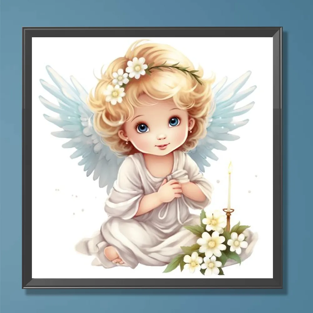 Diamond Painting - Full Round Drill - Angel(Canvas|30*30cm)