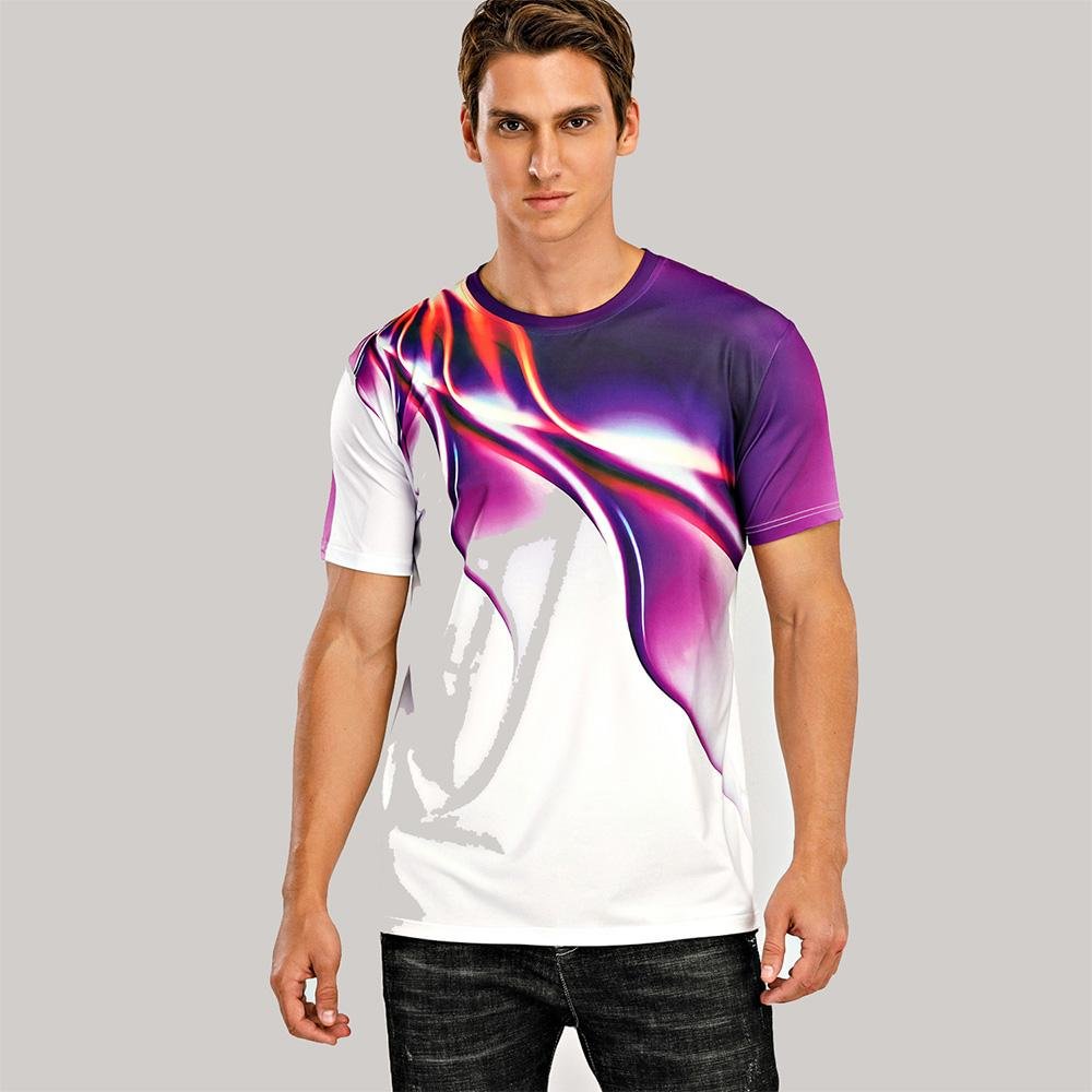 3D Graphic Short Sleeve Shirts Abstract Graphic