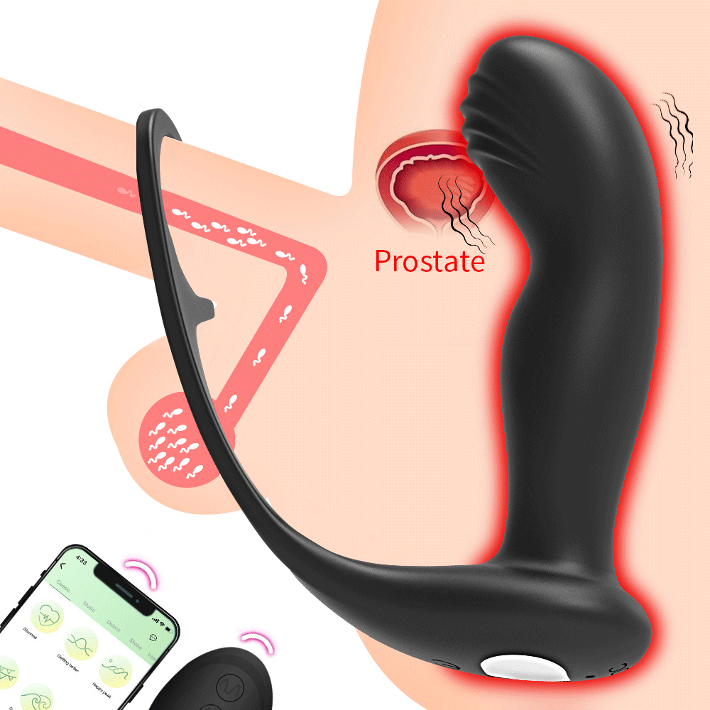 App Remote Control Vibration Prostate Massager - Rose Toy
