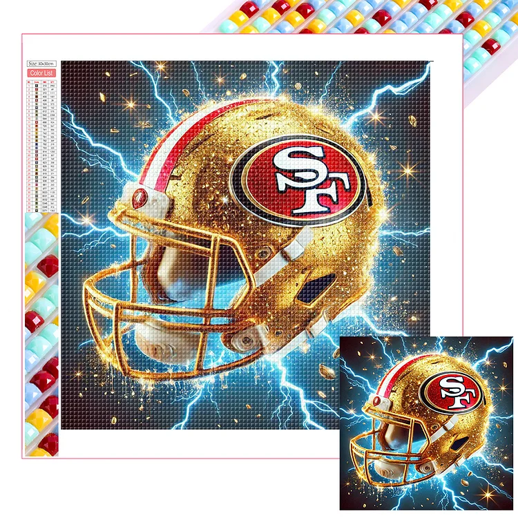 San Francisco 49ers - Full Square - Diamond Painting(35*35cm)