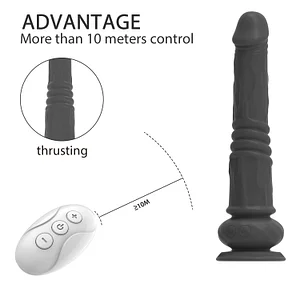 3-in-1 Heating Thrusting Vibrating Dildo with 10 Vibration Modes