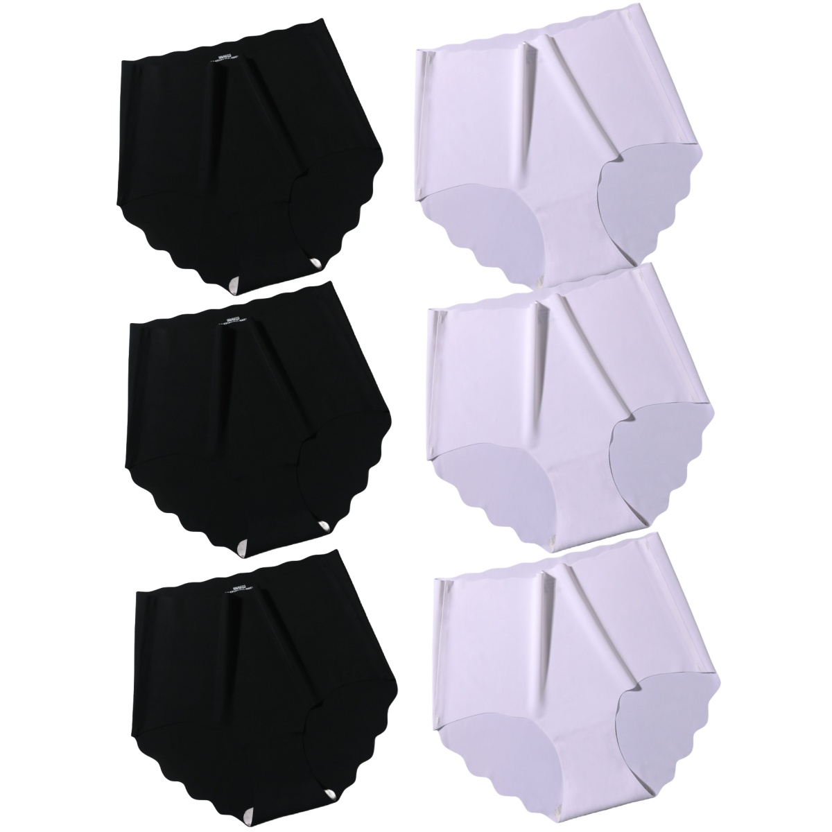 Akayes 6Pcs/set Seamless Panties Women Invisible Briefs Female Underpants Ultra-thin Silky Underwear High Waist Panties Lingerie