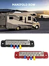 2Pcs Battery Power Distribution Block 12 Way 48V 180A Marine Bus Bar 12 Terminal