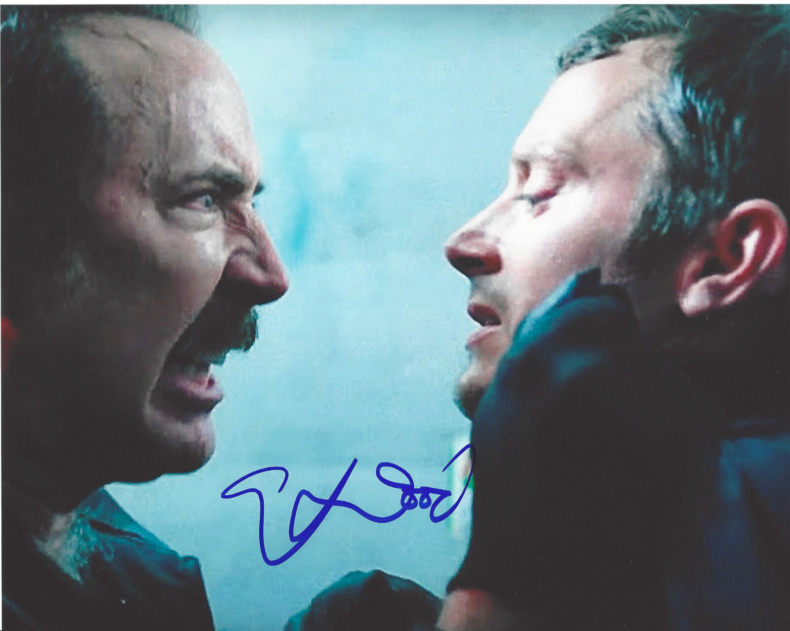 ELIJAH WOOD SIGNED AUTHENTIC 'THE TRUST' NIC CAGE SCREAM 8X10 Photo Poster painting w/COA PROOF