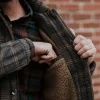 Men's Classic Plaid Insulated Wool Blend Jacket