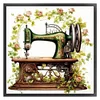 (Multi-Style) Flower Sewing Machine-14CT Stamped Cross Stitch 40*40cm/15.75*15.75in