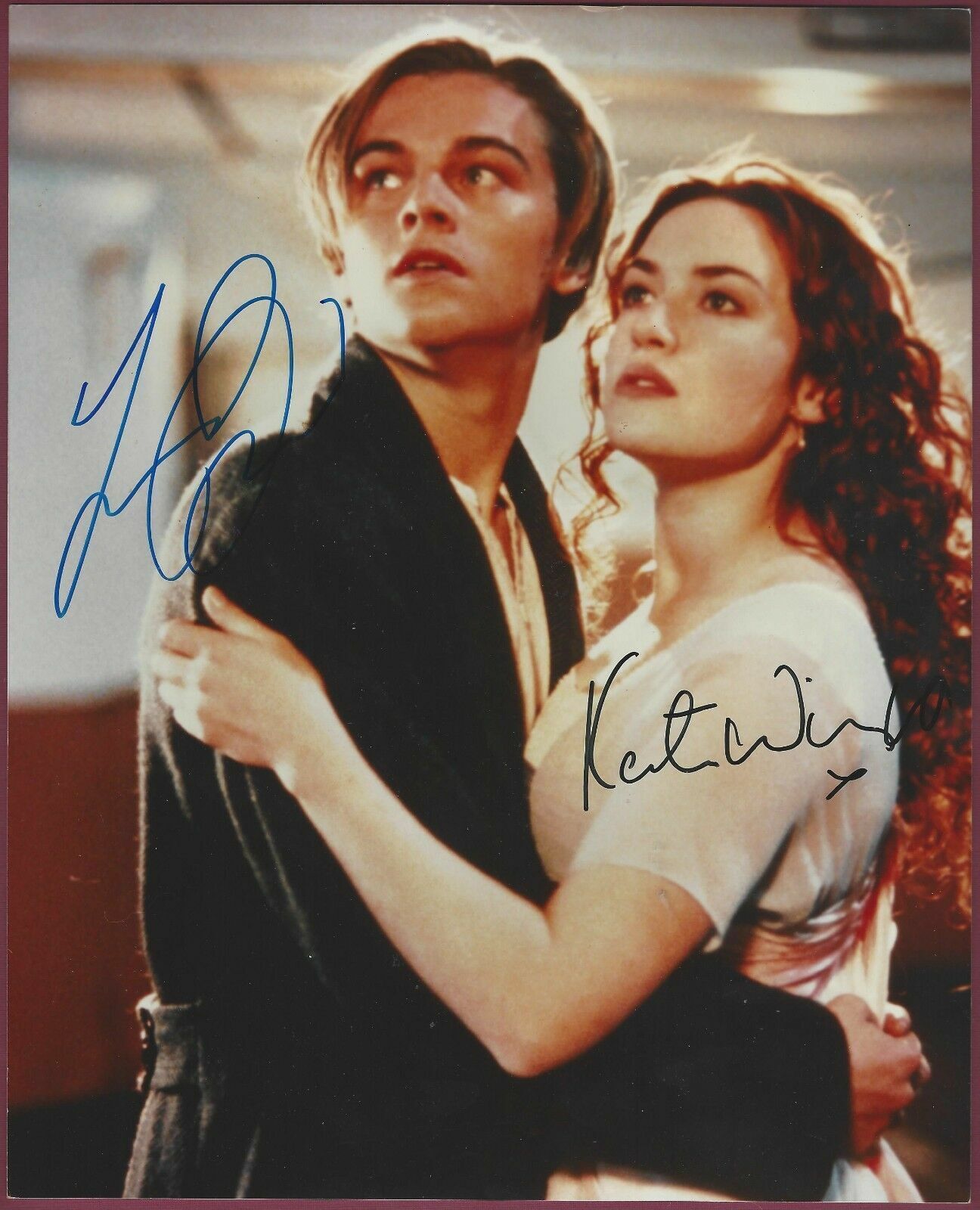 Leonardo DiCaprio / Kate Winslett Autographed Signed 8x10 Photo Poster painting(Titanic) REPRINT