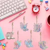 6pcs Fairy Shoes Double Sided Special Shape Diamond Painting Keychains
