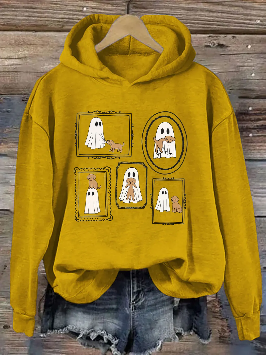 Ghosts And Dogs In Frames Hoodie