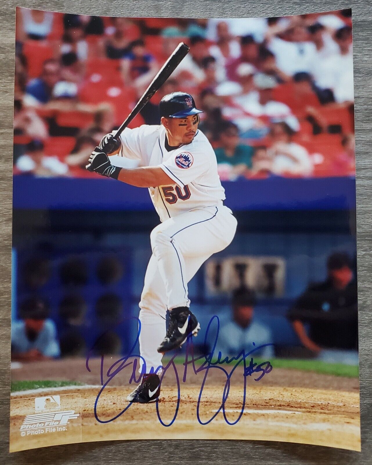 Benny Agbayani Signed 8x10 Photo Poster painting MLB NY New York Mets RAD