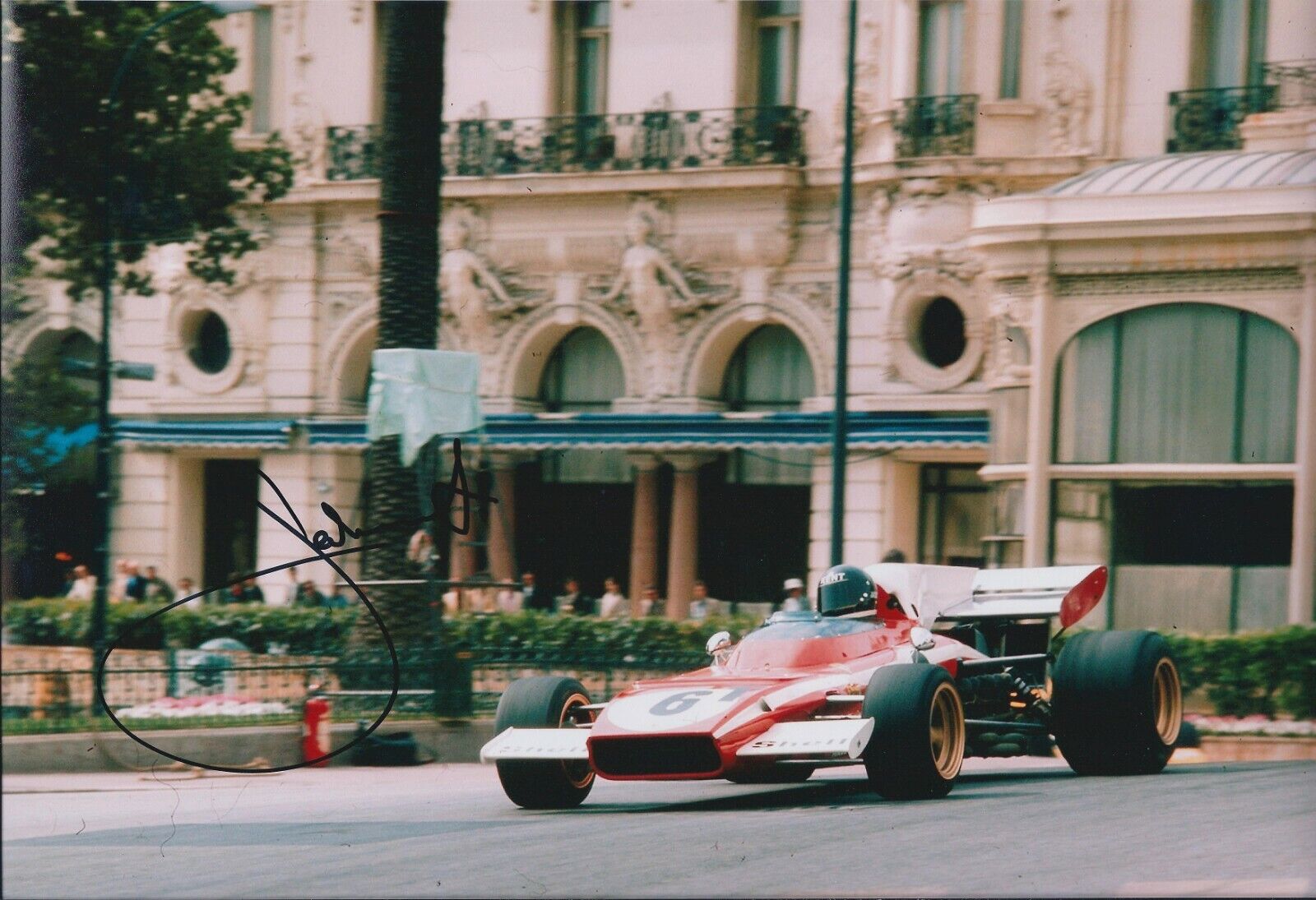 In Person Jacky ICKX SIGNED Monaco AUTOGRAPH 12x8 Photo Poster painting AFTAL COA FERRARI