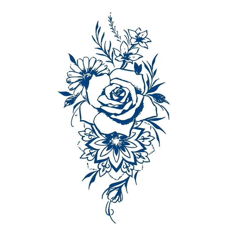 GH1-50 Herbal Juice Tattoo Sticker Semi-permanent Men and Women Long-lasting Waterproof Sweat Plant Juice Tattoo Sticker