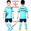 2023 Kids Football Uniforms Boys Girl Soccer Sports Uniform Custom Boys Football Jersey tracksuit children's football suit Socks