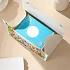 (24cm)Diamond Art Tissue Box DIY PU Napkin Cover for Home Decoration(summer drinks)