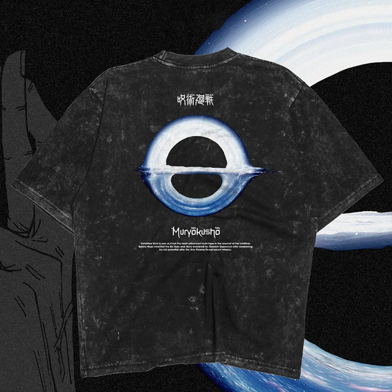 Jujutsu Kaisen Printed Unisex Washed T-Shirt