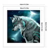 Wolf - 9CT Partial Beaded Cross Stitch Kit(39x39cm)
