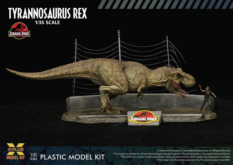 T-Rex and Donald Gennaro 1:10 Statue by Iron Studios