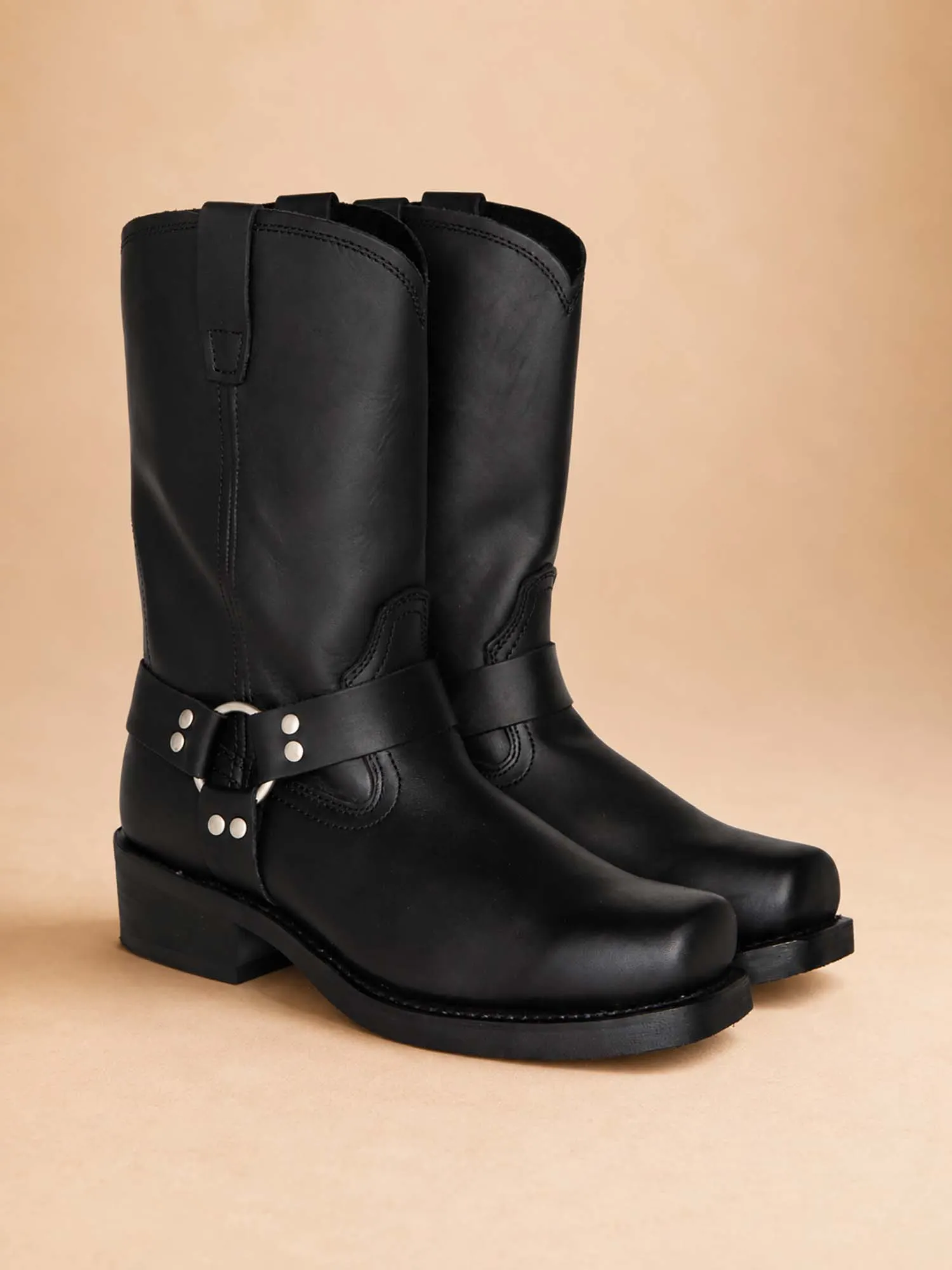 Relaxed Weekend Rock Concerts &mdash; Retro Inspired Classic Pull-On Laser-Etched Silhouette Spring/Summer 2026 Men's Fashion Boots