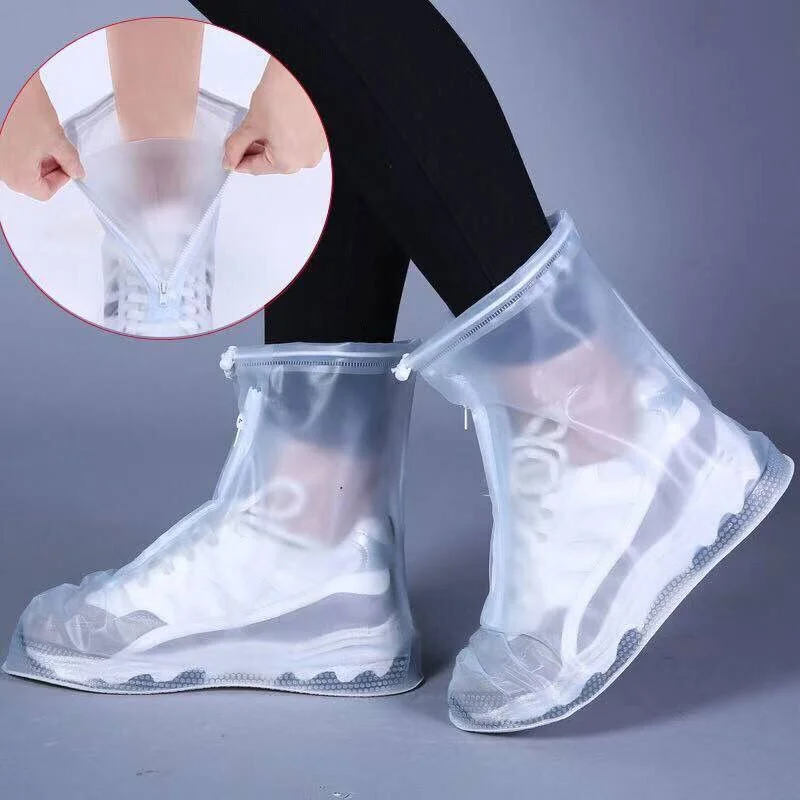 2020 Hot Sale Non-Slip Wear Thick Waterproof Overshoe Snow Antifouling Rain Snow Men Rain Shoes Strap Waterproof Boots Set
