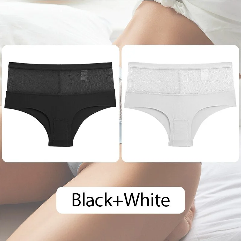 FINETOO Women Mid-Rise Panties Hollow Out Seamless Underwear Ladies Underpants Sexy Panty Comfortable Female Briefs Lingerie New