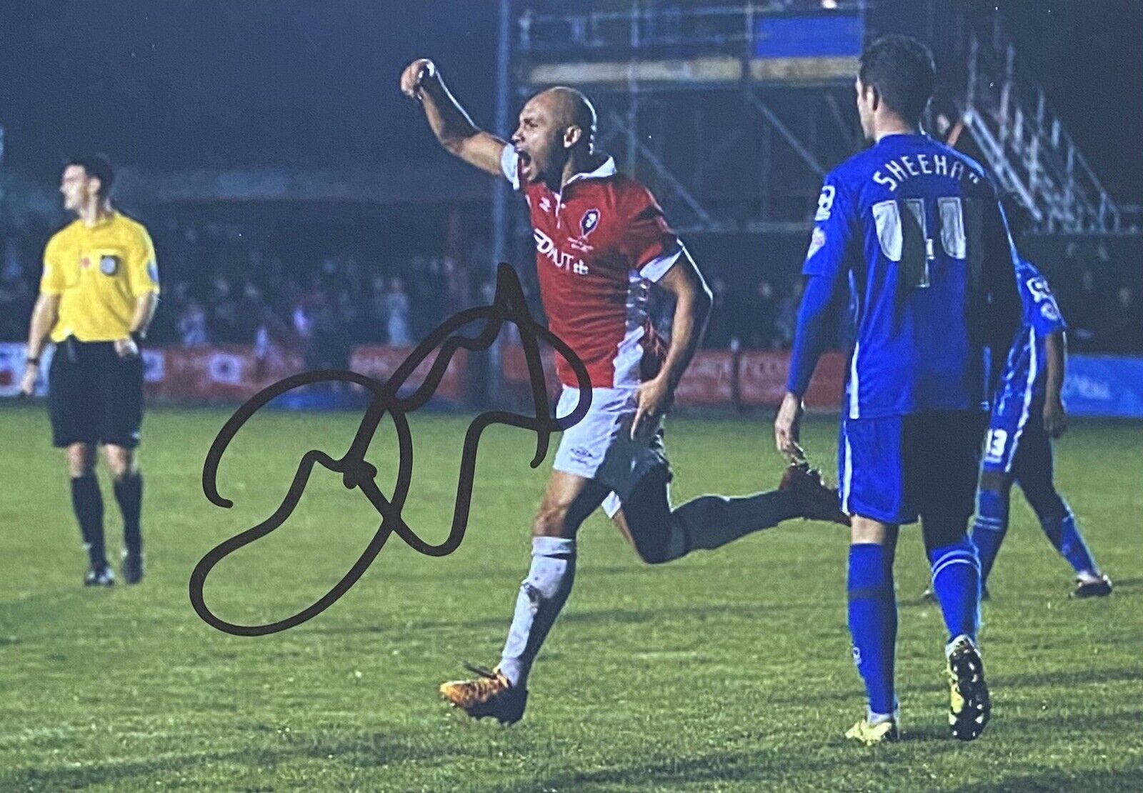 Danny Webber Genuine Hand Signed Salford City 6X4 Photo Poster painting