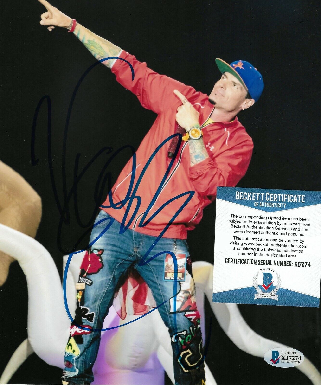 VANILLA ICE Signed 8x10 Photo Poster painting Autographed AUTO Beckett BAS COA