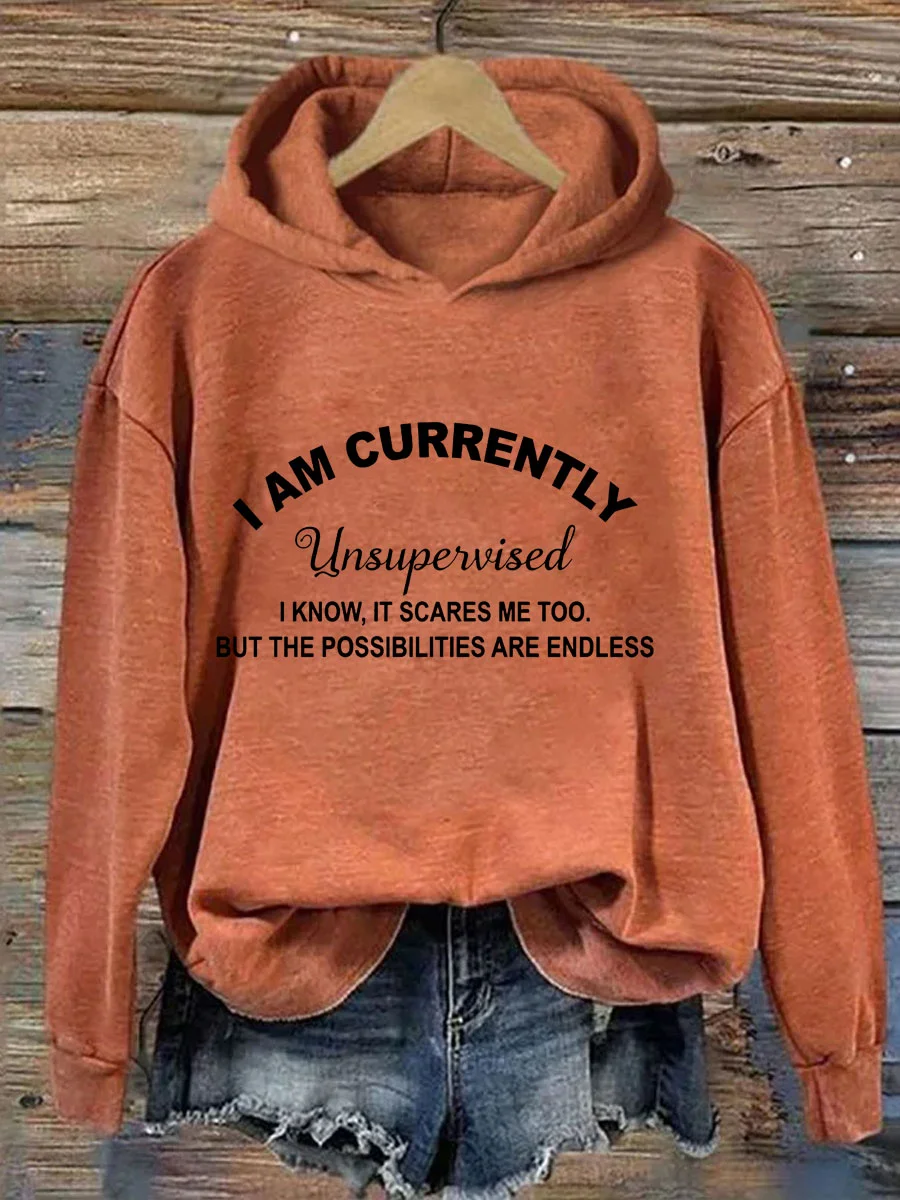 I Am Currently Unsupervised Hoodie