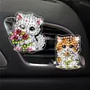 (US Local)Diamond Painting Car Aromatherapy Vent Clip Bling Air Vent Decorations (D)