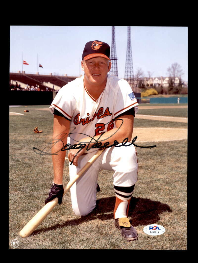 Boog Powell PSA DNA Coa Signed 8x10 Photo Poster painting Autograph