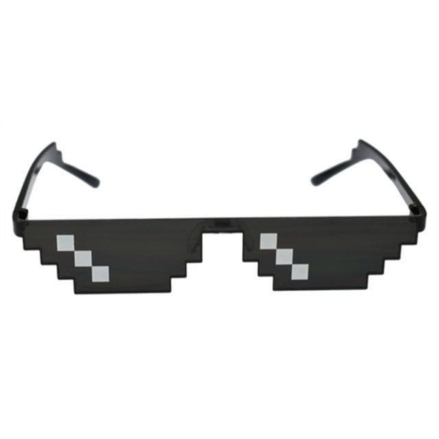 8 Bit Thug Life Mosaic Pixelated Party Eyeglasses SP158