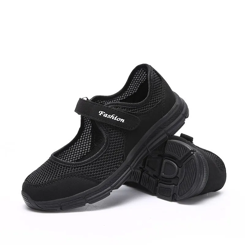 MWY Women Vulcanized Shoes High Quality Summer Breathable Sneakers Flats Walking Shoe Soft Loafers Plus Size 42 Zapatos De Mujer