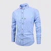 Breathable cotton long-sleeved plaid shirt