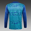 Joyfball 2024/2025 Brazil Half-Pull Training Suit Royal Blue Football Shirt 1:1 Thai Quality