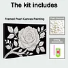 (20x30cm)DIY Rose Flower Framed Handmade Pearl Painting Art Craft Kit Living Home Decor