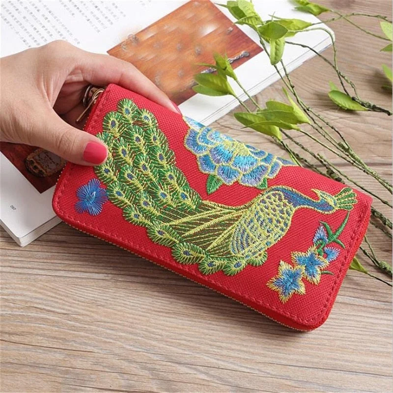 Women Ethnic National Retro Butterfly Flower Bag Handbag Coin Purse Embroidered Lady Clutch Tassel Small Flap Summer Bolsa