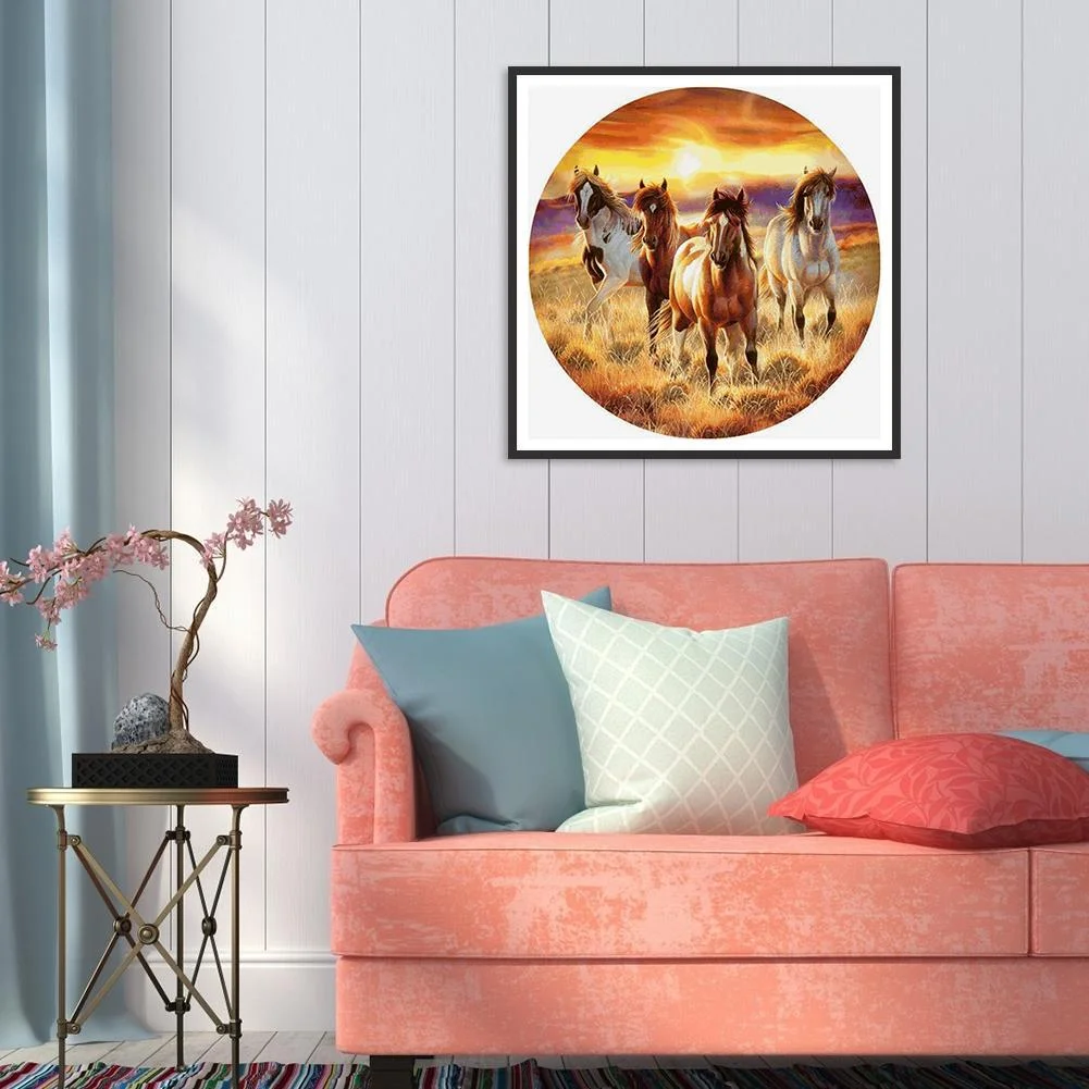 Diamond Painting - Full Round Drill - Horse(30*30cm)