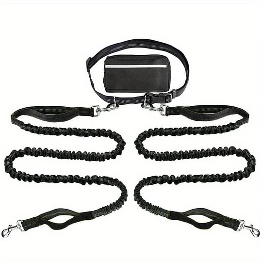 🔥Mother's Day Sale -Hands Free Dog Leash with Zipper Pouch