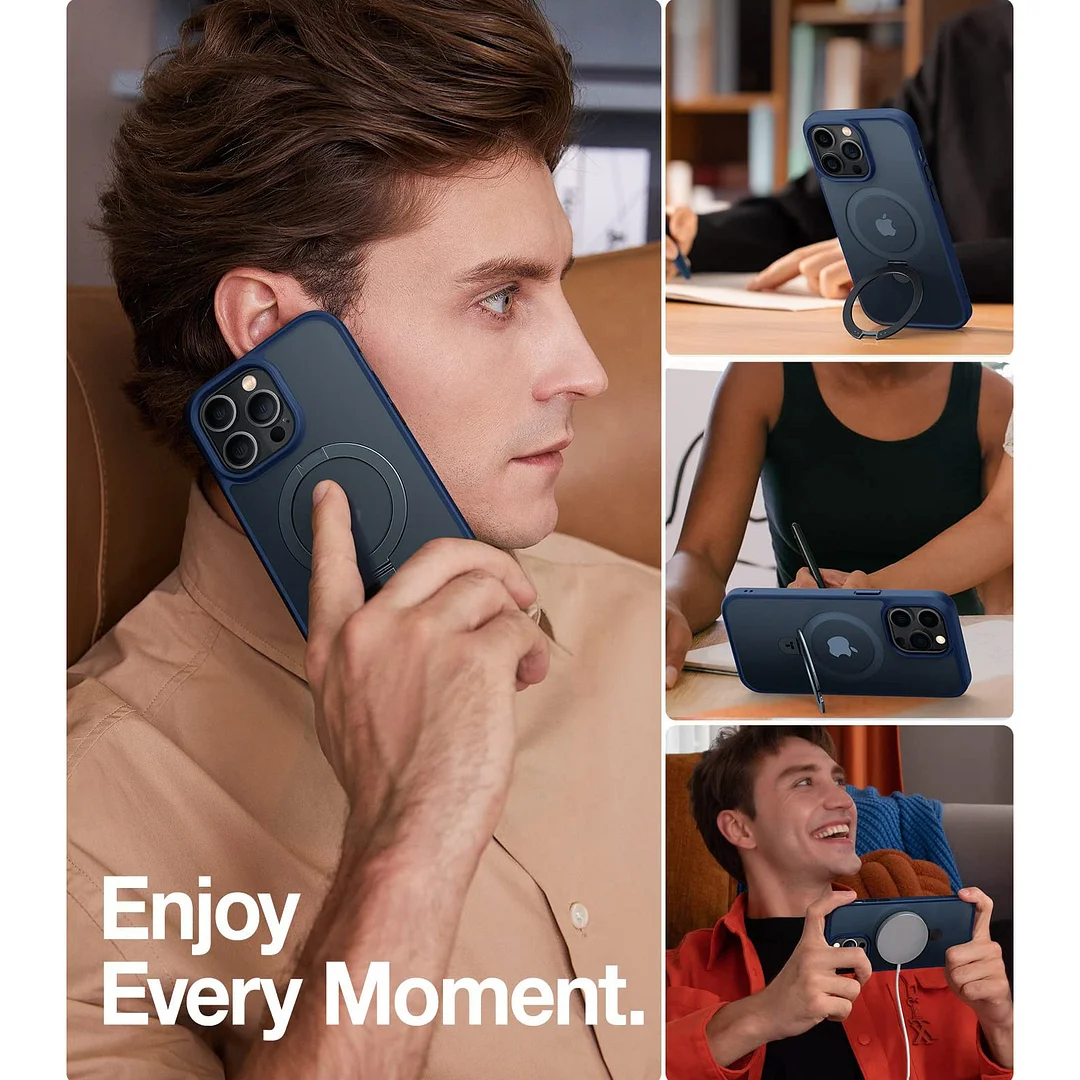 Suitable For iPhone 13/14 Series Invisible Bracket Skin Friendly Magnetic Phone Shell