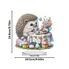 Acrylic Easter Afternoon Tea Hedgehog - 5D DIY Craft Ornament