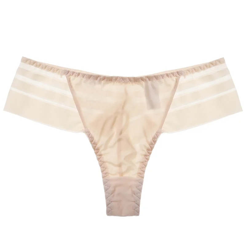 Uaang Mesh Women Panties Seamless Low Rise Underwear Thongs Ladies Perspective G-string T-Back Underwear Intimates Girls Lingerie