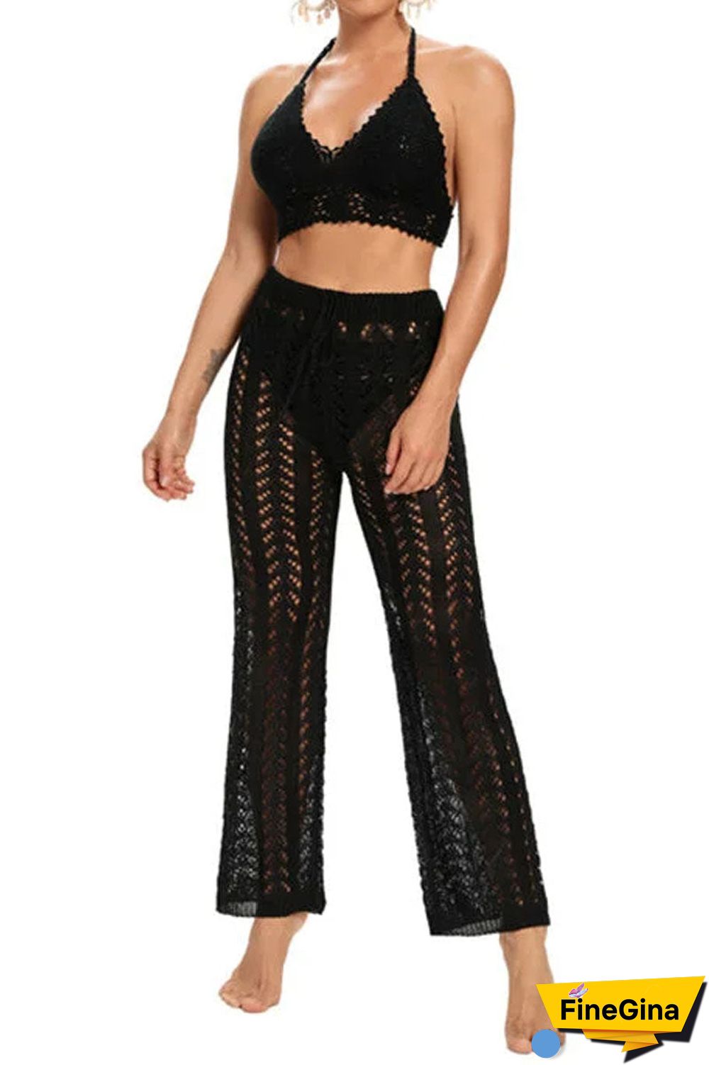 Boho Crochet Trousers