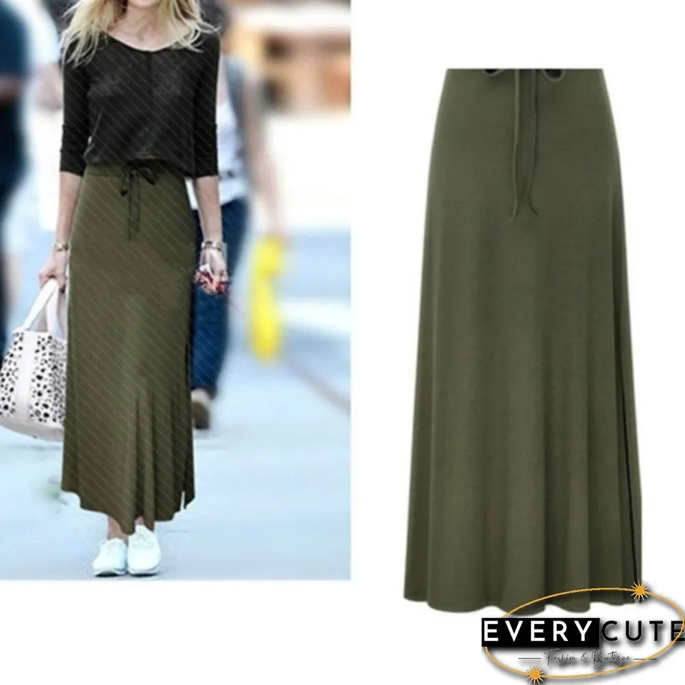 Spring Summer Female Irregular High Waist Plus Size Skirts Womens Fashion Waisted Loose