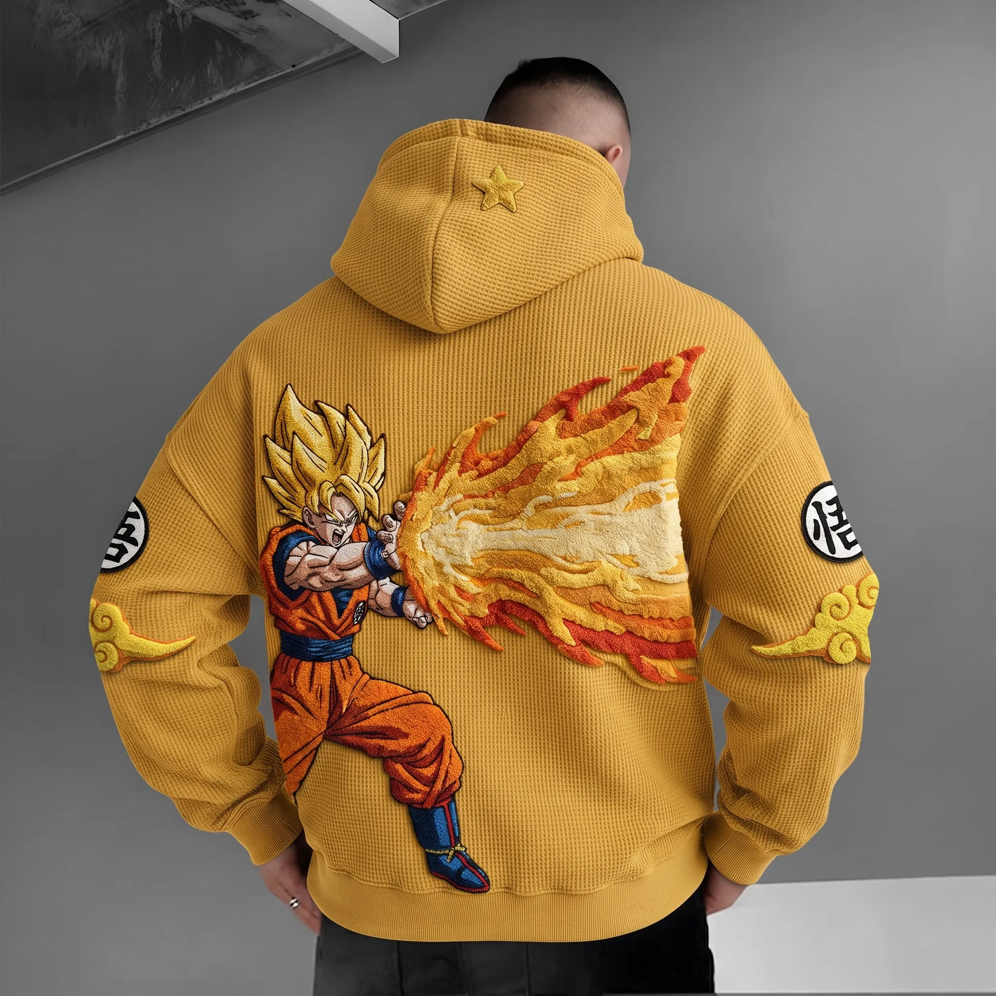 Men's Cartoon Anime Long-Sleeve Hoodie