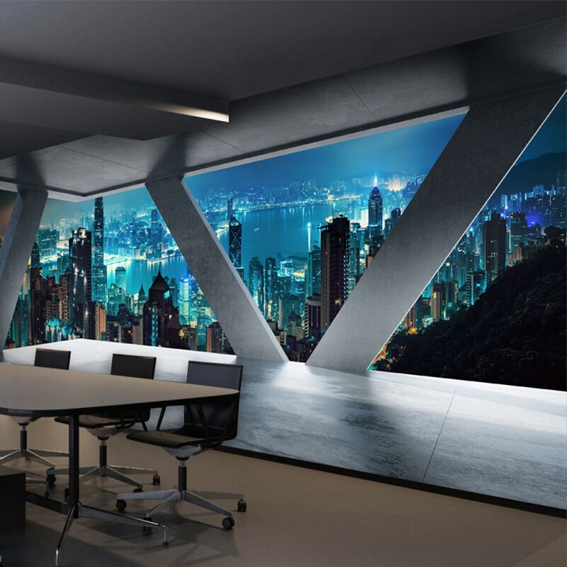 Curated visual reference: Gallery Detail: Athvotar Photo Murale Wallpaper Wall Murals Modern City Building